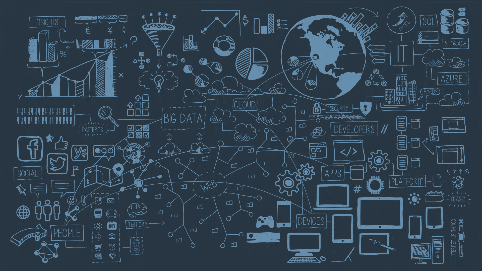 Digital marketing illustration