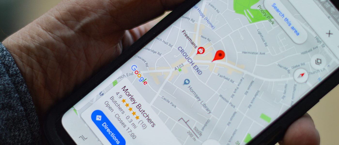 google maps on iphone