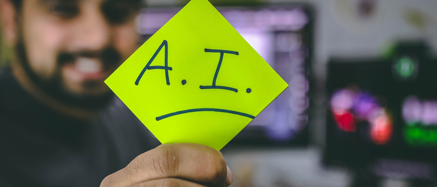 AI on post it note