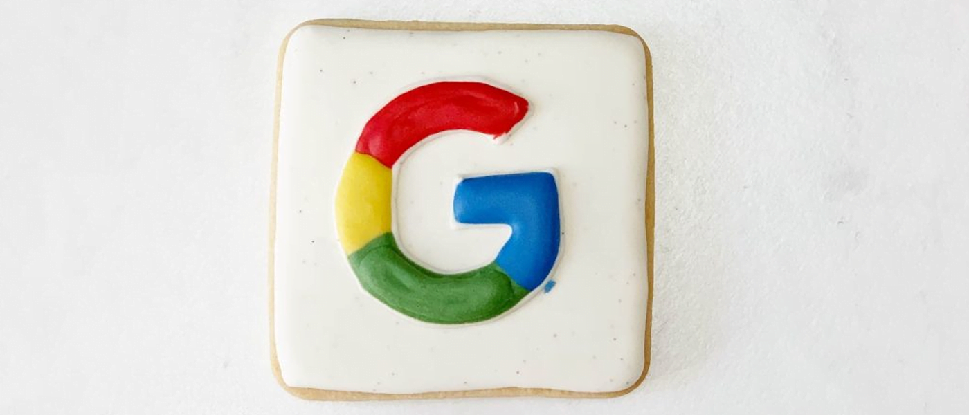 google logo on biscuit