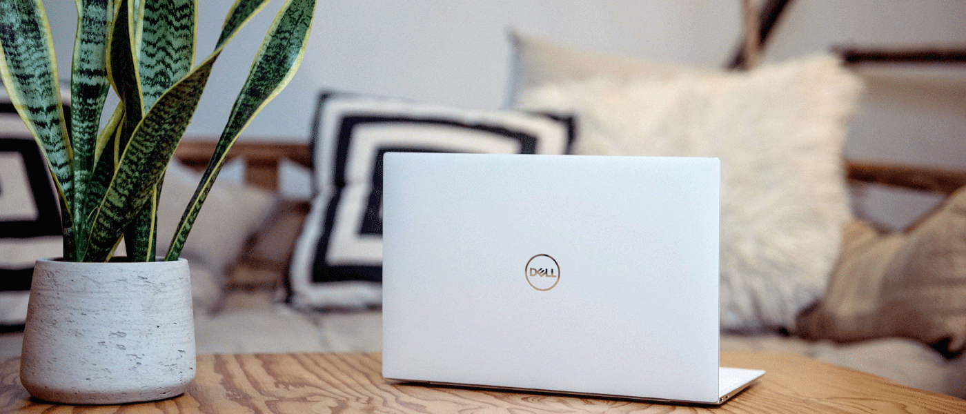 dell laptop on desk