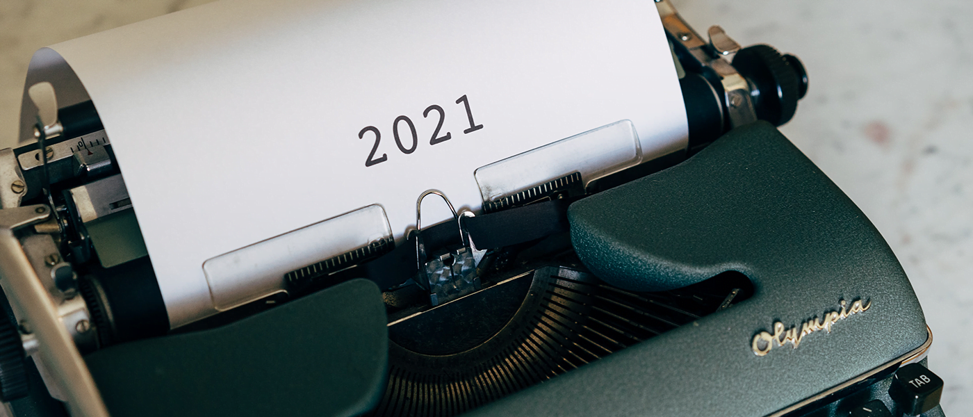 2021 on typewriter
