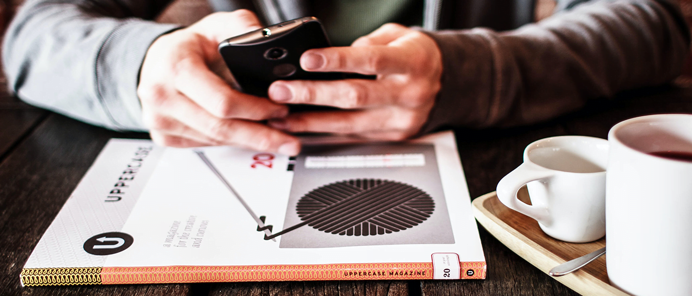 Person using mobile phone