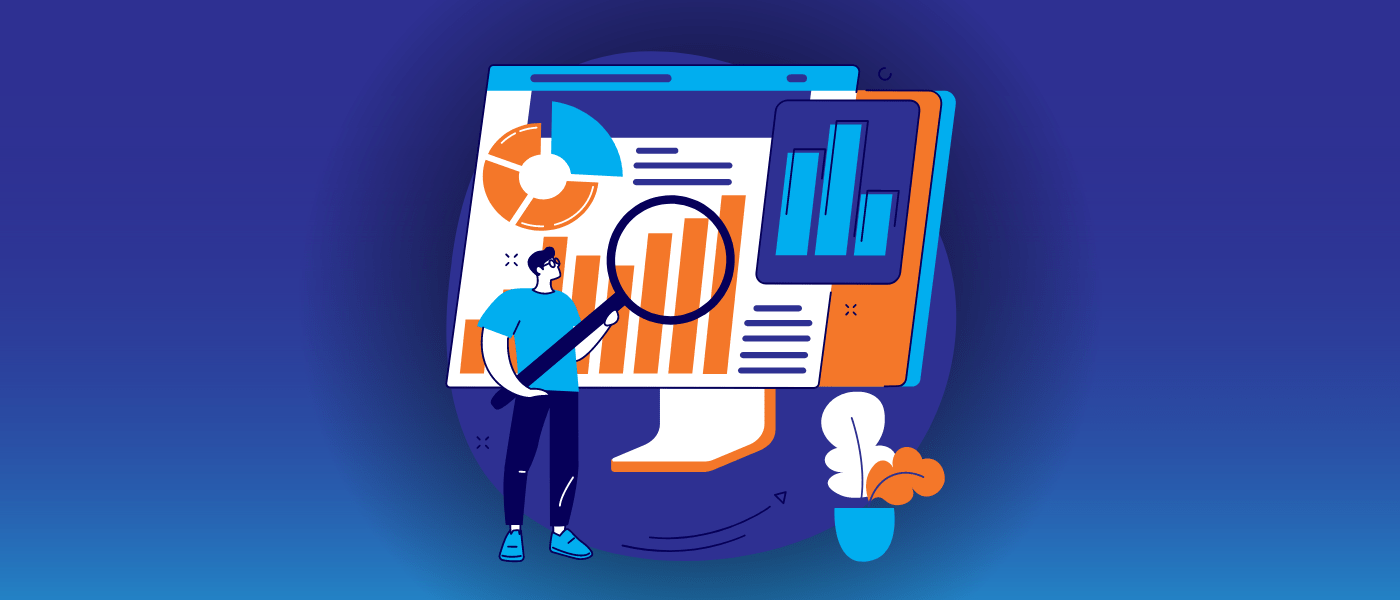 Digital Auditing Abstract Concept Vector Illustration.